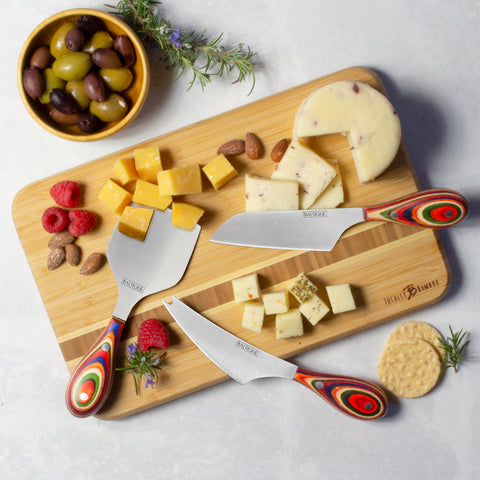 Baltique Marrakesh Collection 3 Piece Cheese Knife Set for Charcuterie Boards